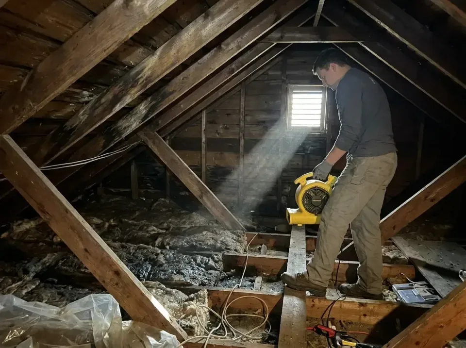 attic-water-damage-drying-proc-007 — frequently asked questions, Emergency Water Extraction & 24/7 Flood Response in Lakesit…